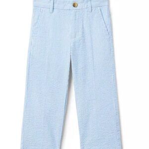 Janie and Jack 100049013 Boy Light Blue Stripe The Seersucker Pant NWT